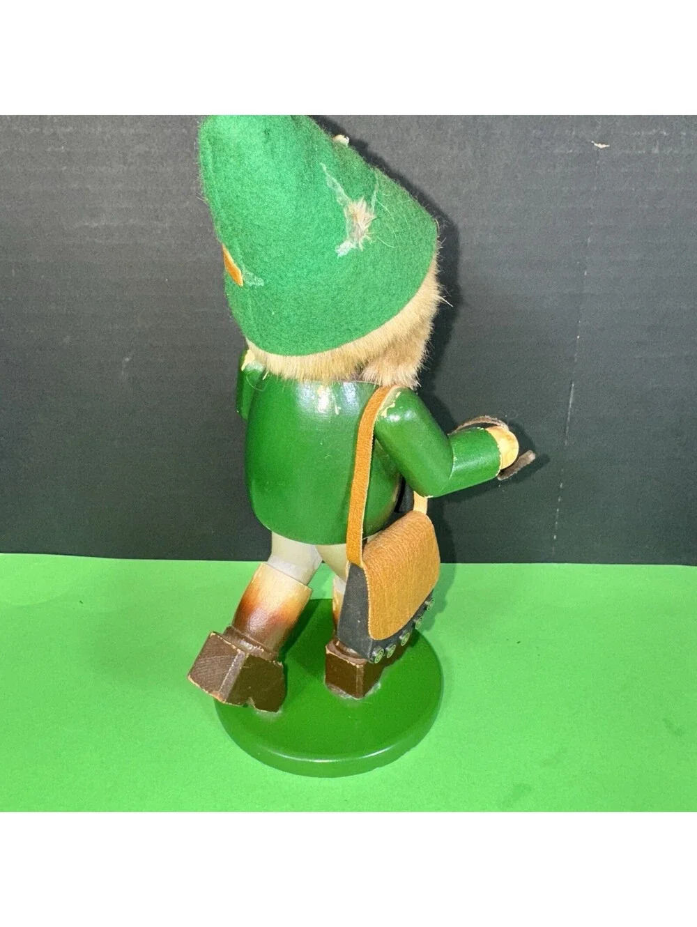 Vintage Steinbach Volkskunst Smoker Figurine Hunter West Germany 9.5” Wood